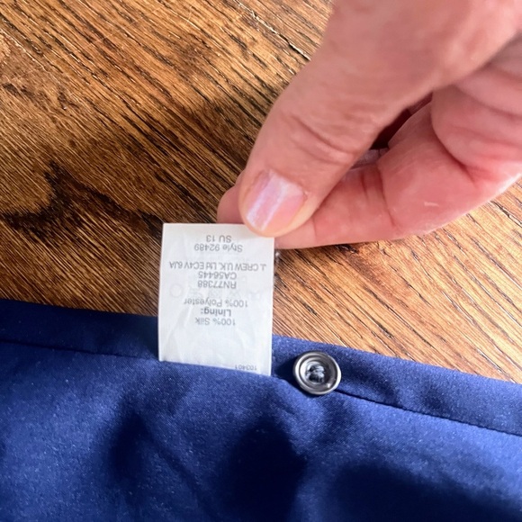 Madewell Silk Dotty Dress Navy Polka Dot Sleeveless Size L - Picture 6 of 13